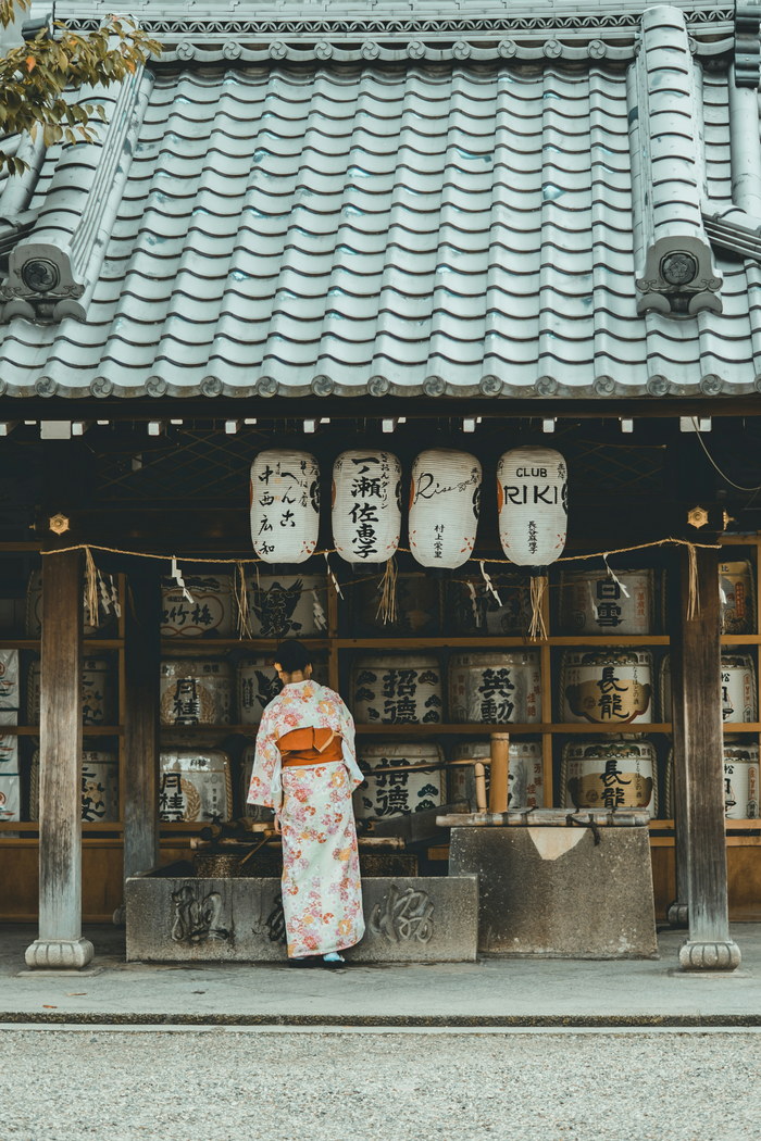 A temple path in Kyoto